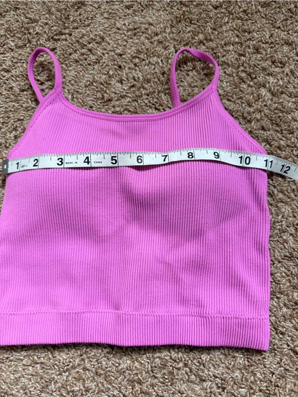 NWOT Zenana Padded Crop Top Brami S/M - Picture 3 of 4